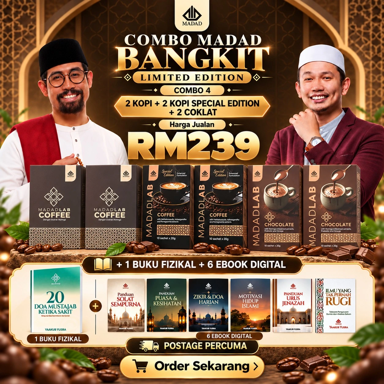 2 Kopi Lama + 2 Kopi Baru + 2 Coklat Madad